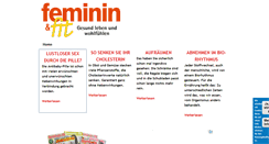 Desktop Screenshot of femininundfit.de